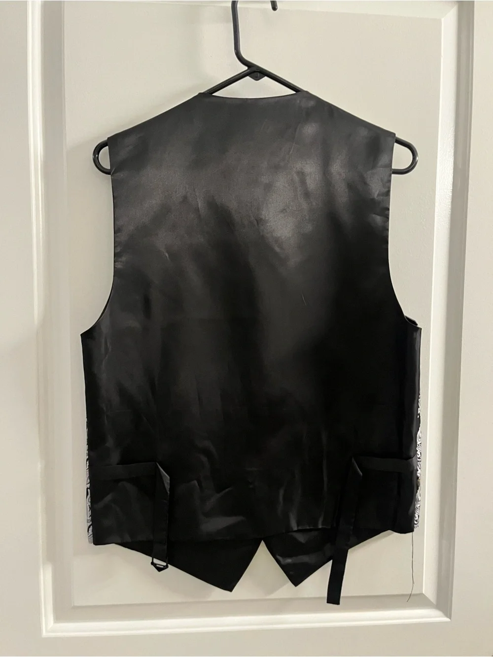 Silver floral vest
